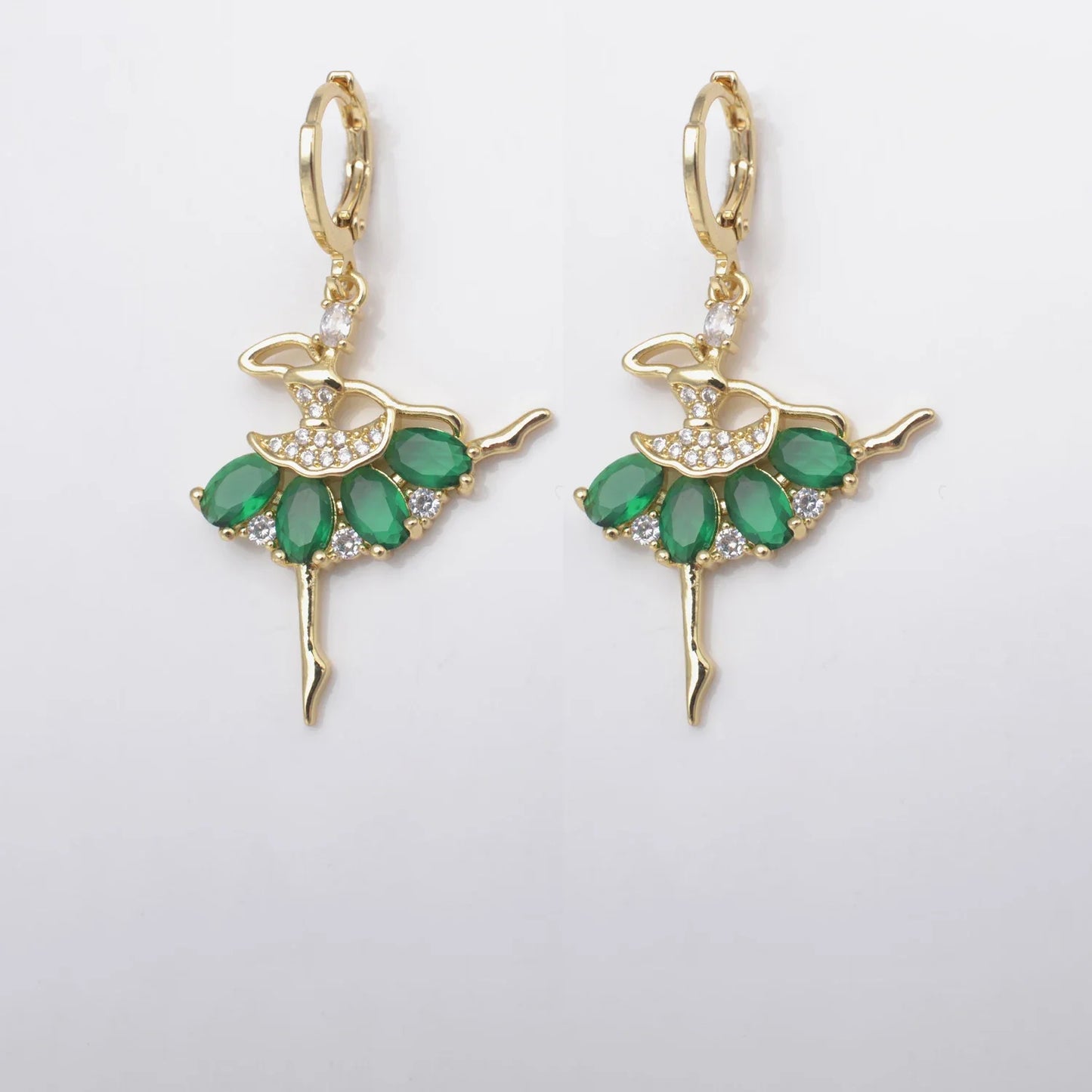 The Livia Ballerina Earrings crystal