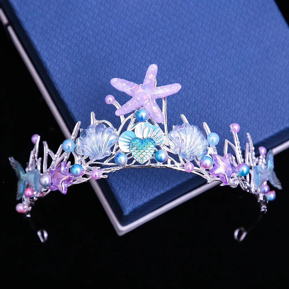 The Starfish and Seashell Tiara bridal and ballet