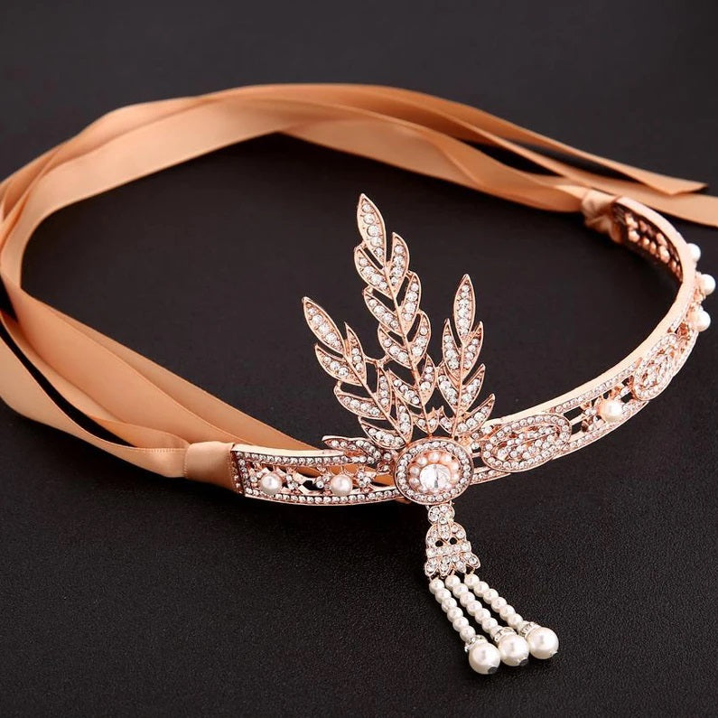 The Selma Crystal Headband Tiara bridal wedding ballet and YAGP