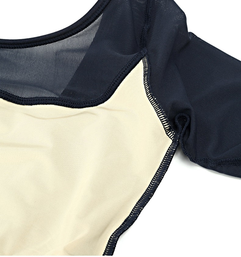 The Hinata Leotard long sleeve black