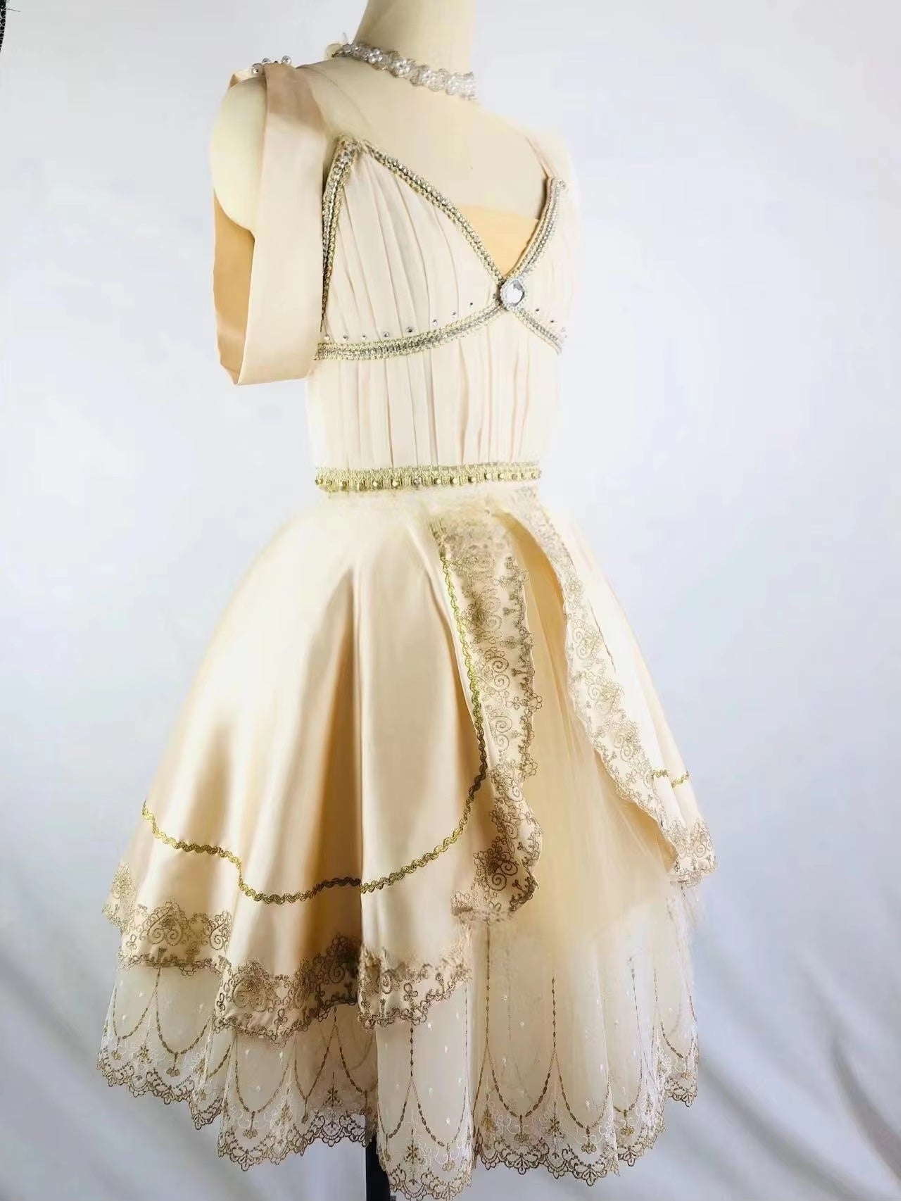 The Venetia Romantic Tutu Dress creme colored ballet yagp