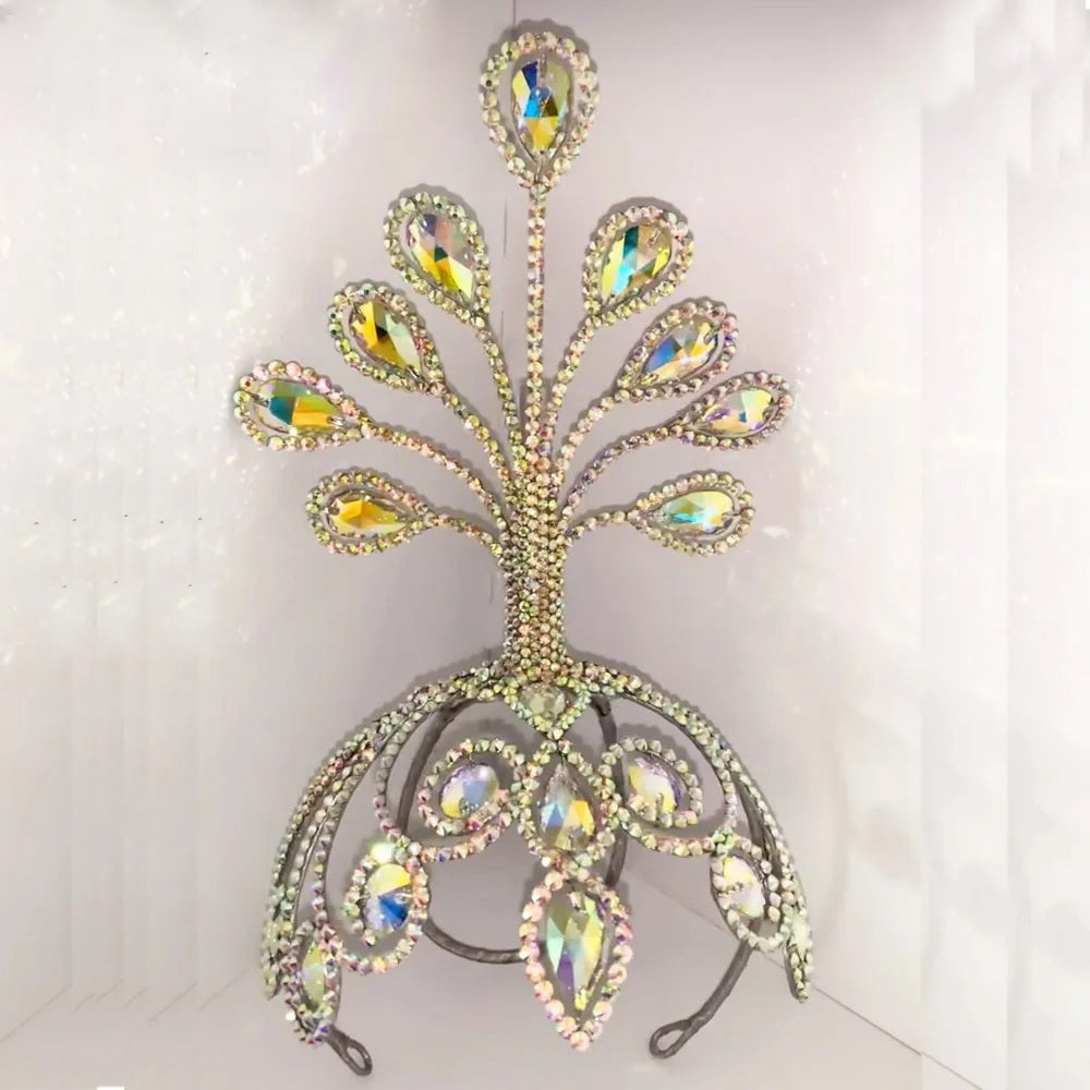 The Zaya Crystal Headpiece show girl ballet bridal snazzy sparkly