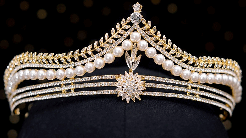The Caliana pearl Tiara bridal and ballet