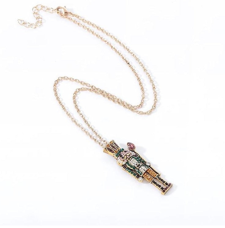 Crystal Nutcracker Pendant Necklace ballet
