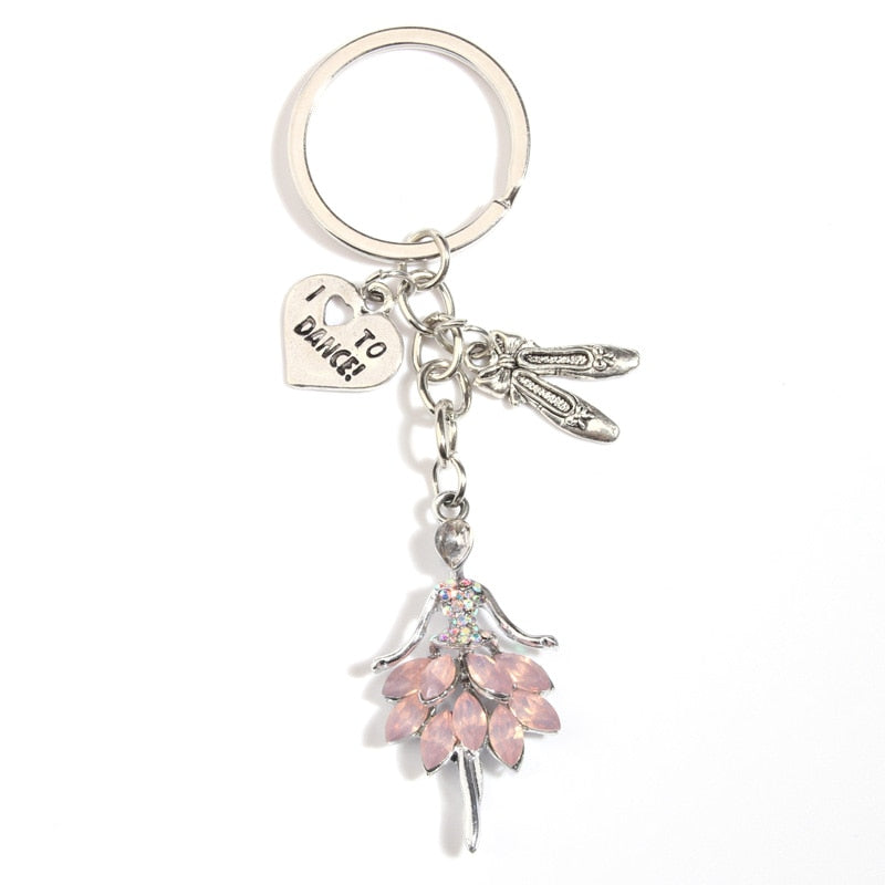 Ballet Love Ballerina Key Chain - Elegant Dance Accessory - Panache Ballet Boutique
