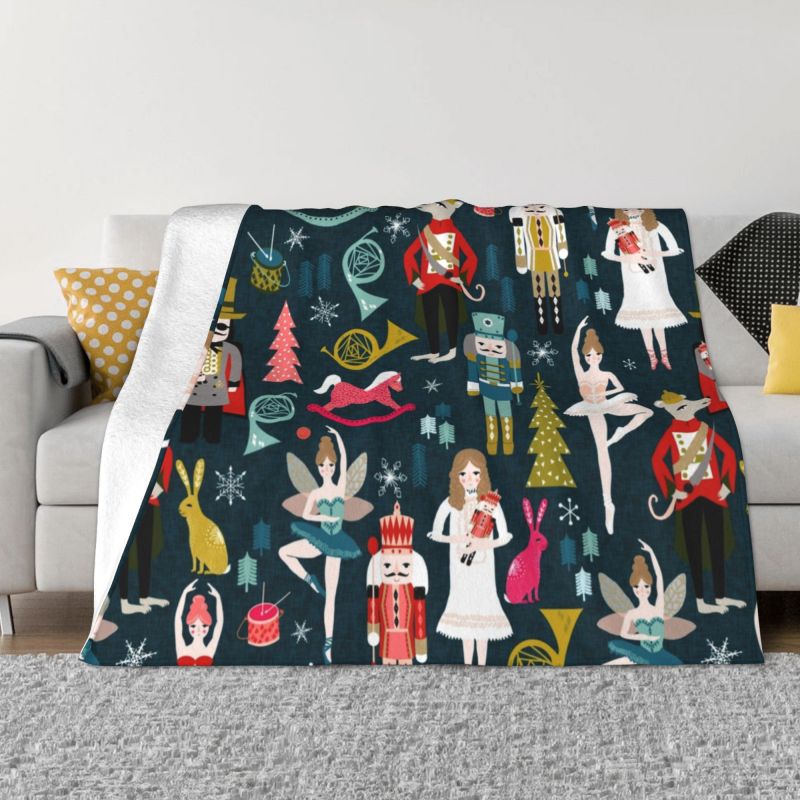 The Nutcracker Throw Blanket fleece