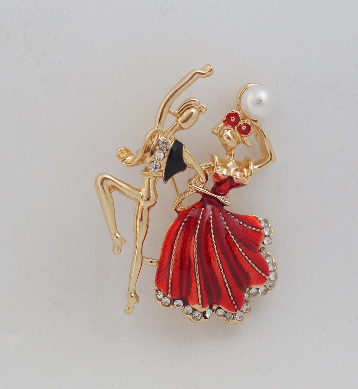 Character Dance Brooch - Elegant Ballet Pin - Panache Ballet Boutique
