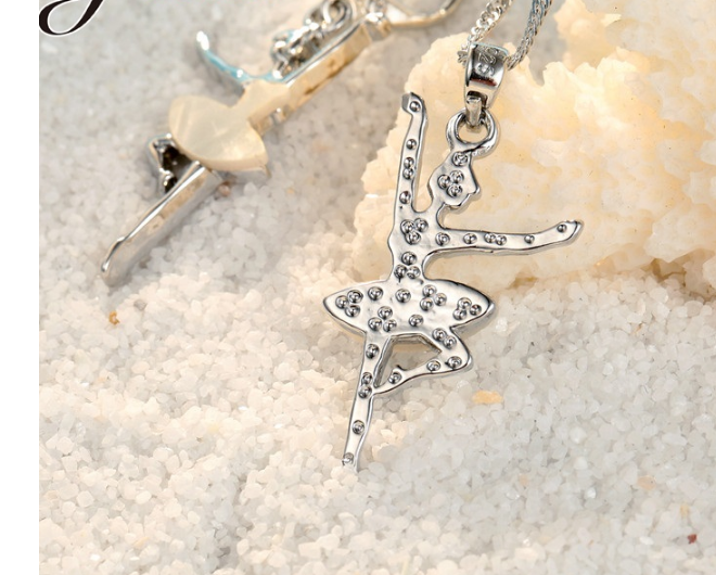 back of ballerina necklace mother of pearl