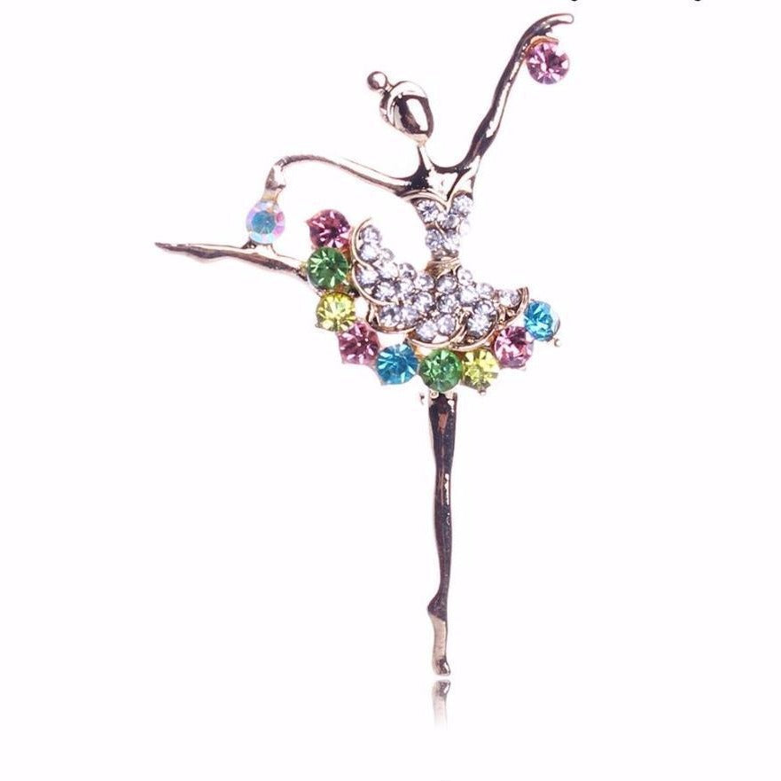 Front of Crystal Ballerina Pin/brooch