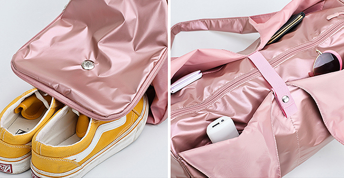 The Pearlescent Dance Bag shiny pink