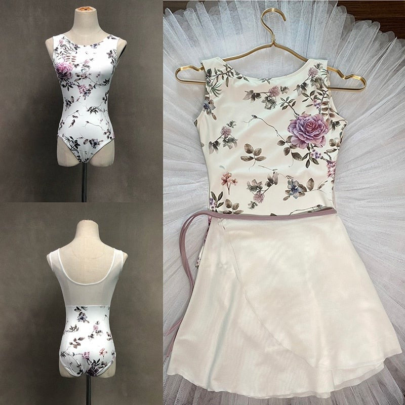 floral tank leotard