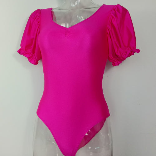 The Chelisse Leotard puff sleeve leotard. YAGP. ballet. Dance compeititon