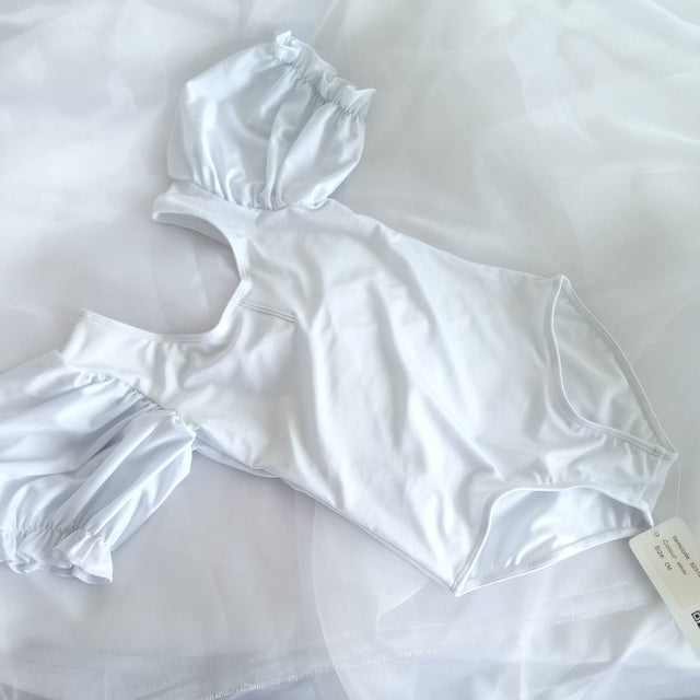 The Chelisse Leotard puff sleeve leotard. YAGP. ballet. Dance compeititon