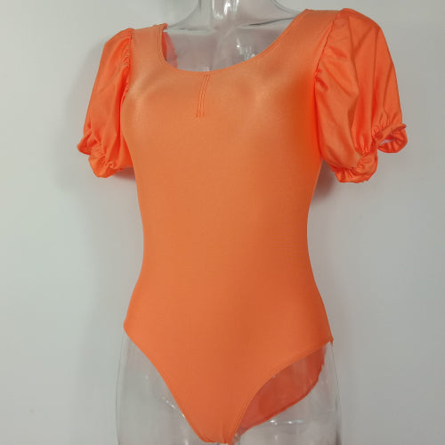 The Chelisse Leotard puff sleeve leotard. YAGP. ballet. Dance compeititon
