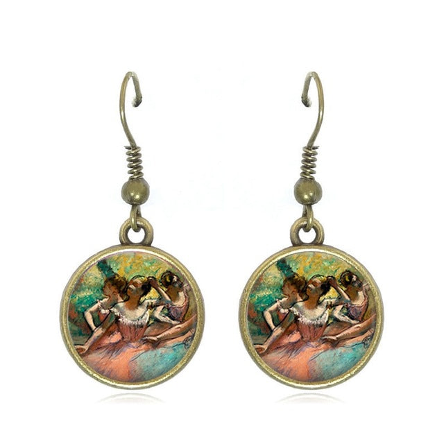 Degas ballerina drop earrings