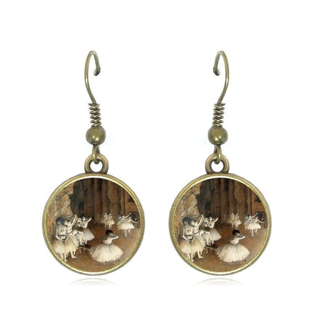 Degas ballerina drop earrings