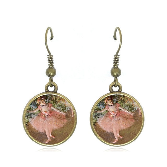 Degas ballerina drop earrings