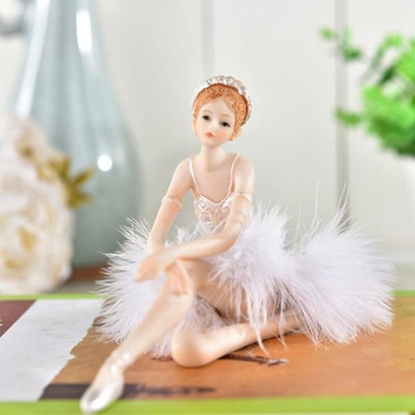 Ballet Dancer Figurine - Charming Resin Decor - Panache Ballet Boutique