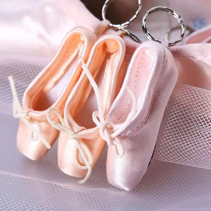 Satin Pointe Shoe Key Chain - Unique Ballet Accessories - Panache Ballet Boutique