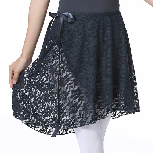 black lace ballet skirt