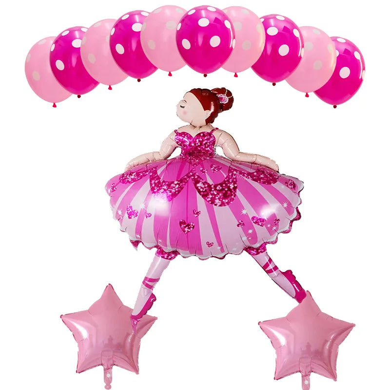 Ballerina Party Balloons - Elegant Ballet Decor - Panache Ballet Boutique