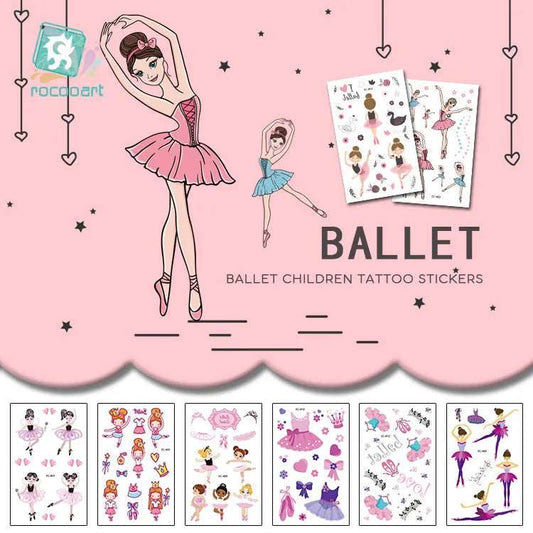 Adesivos de tatuagem de balé - tatuagens temporárias adoráveis ​​- Panache Ballet Boutique