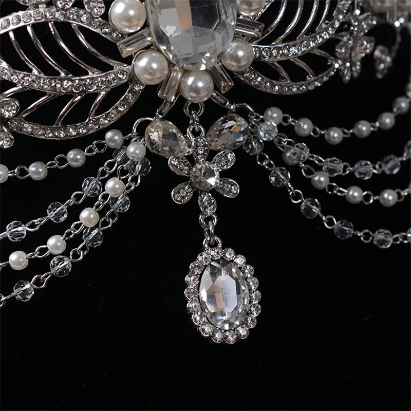 Photo of crystal and pearl tiara