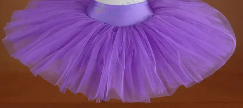 purple ballet practice tutu on mannequin