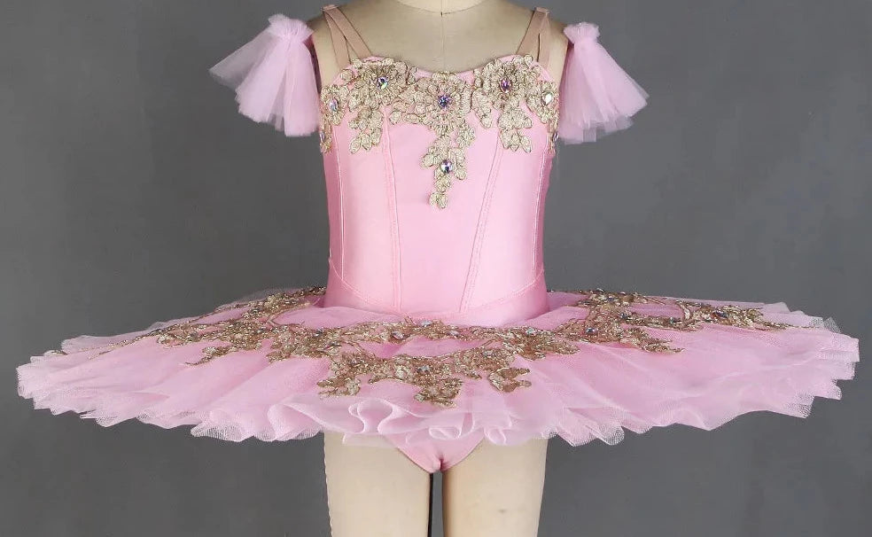 Передняя розовая профессиональная балетная пачка для взрослых и детей YAGP