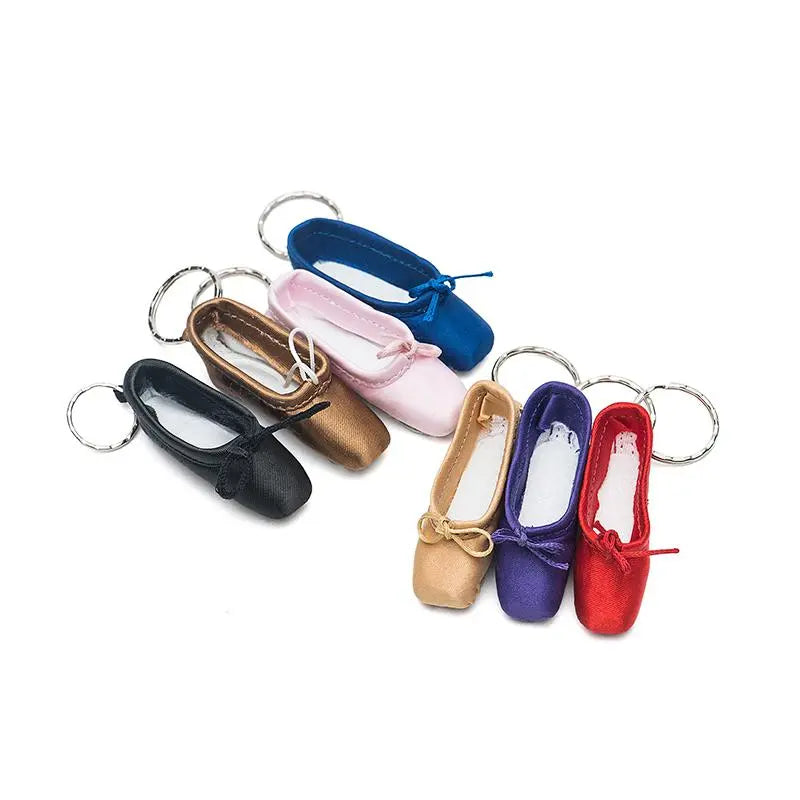 Satin Pointe Shoe Key Chain - Unique Ballet Accessories - Panache Ballet Boutique