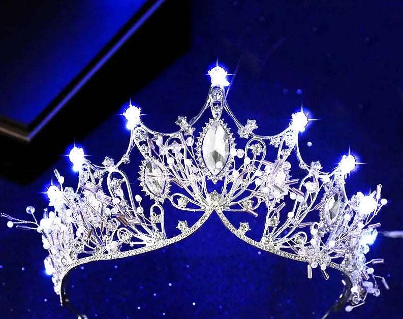 3 Matching selling Light Up Tiaras (Blue)