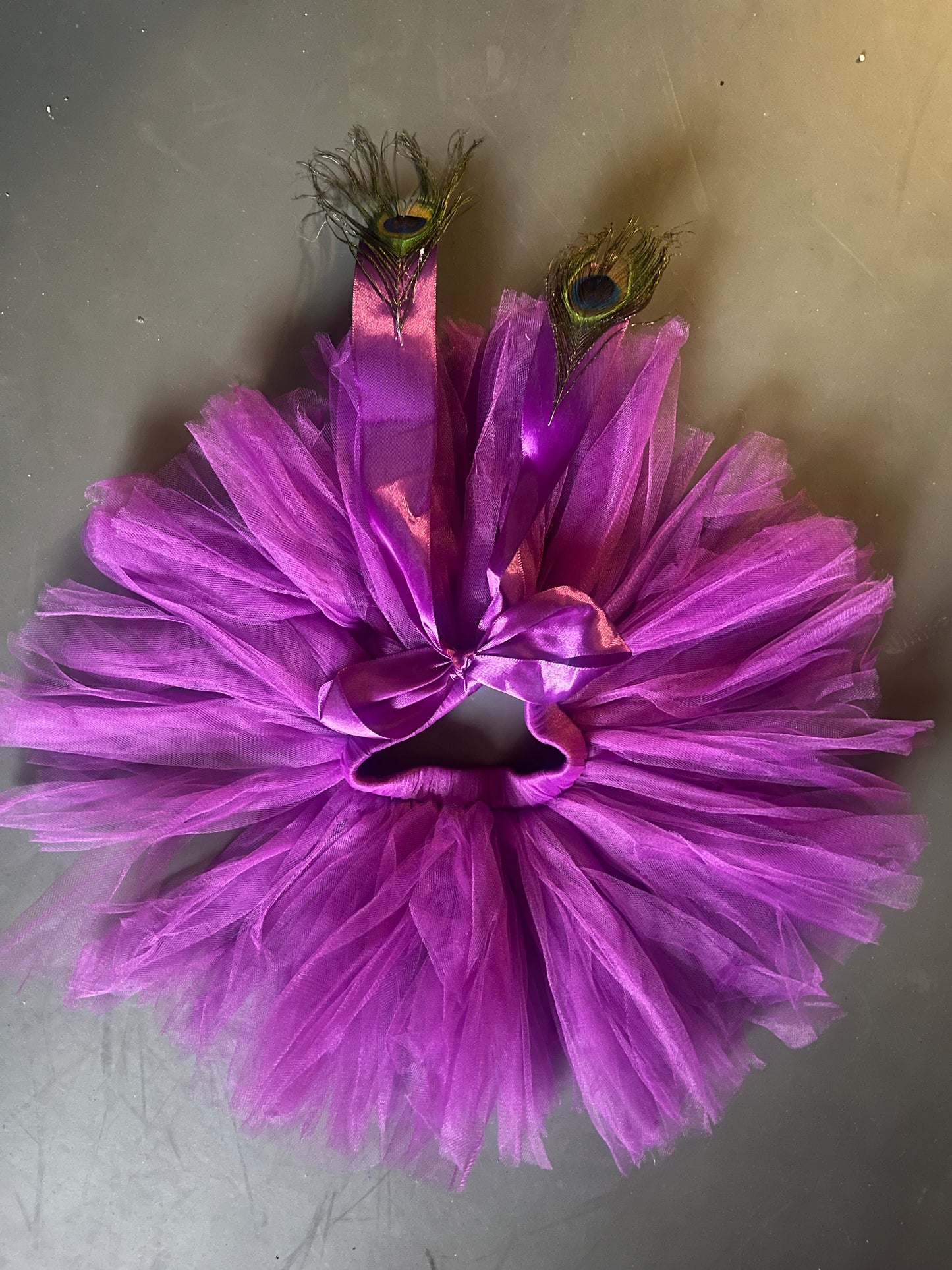 Princess Peacock Feather Ballerina Tutu Skirt