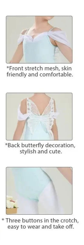 Das Pamela Leotard/Bodysuit und Tutu Set weiß