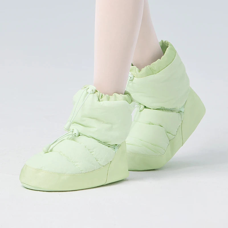 The Lizzie Warm Up Booties light green