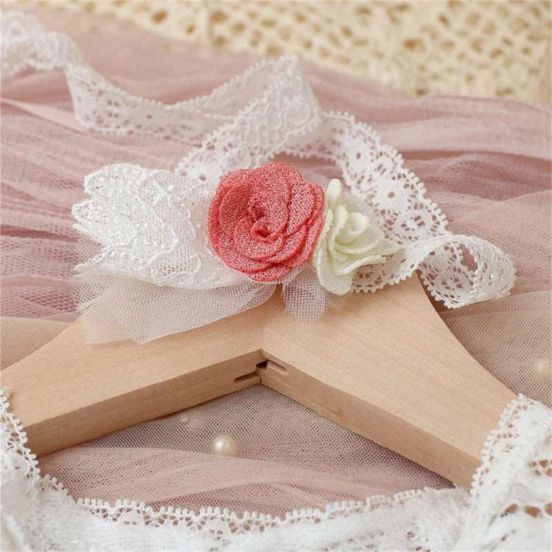 white newborn headband