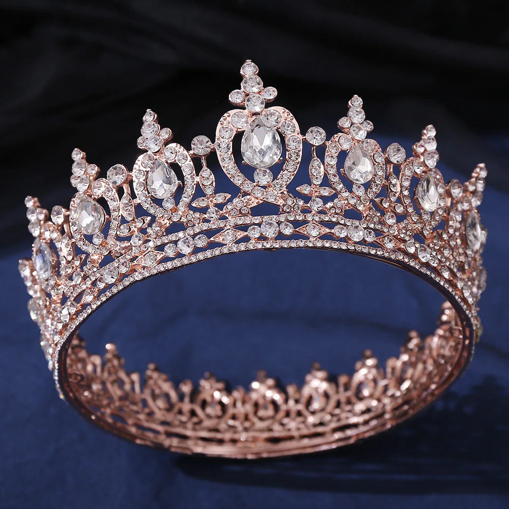 The Dorina crystal crown bridal and yagp