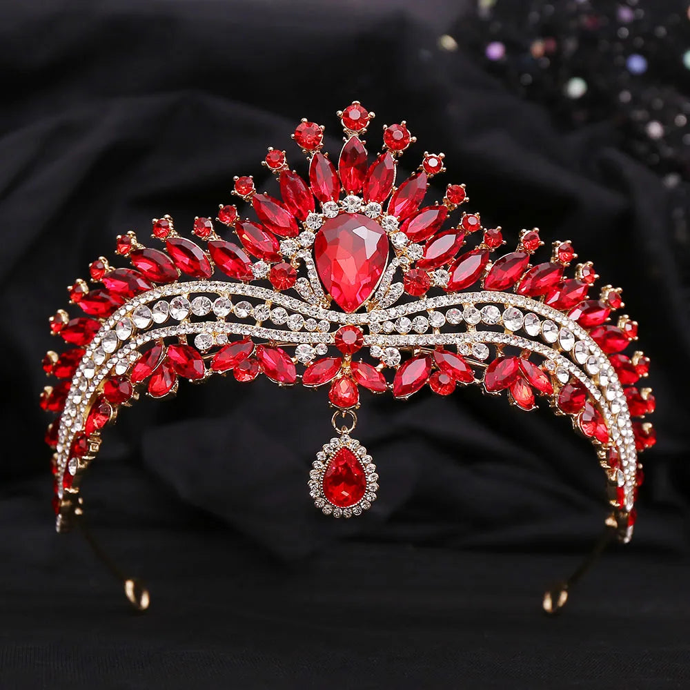 ruby and crystal ballet and wedding tiara