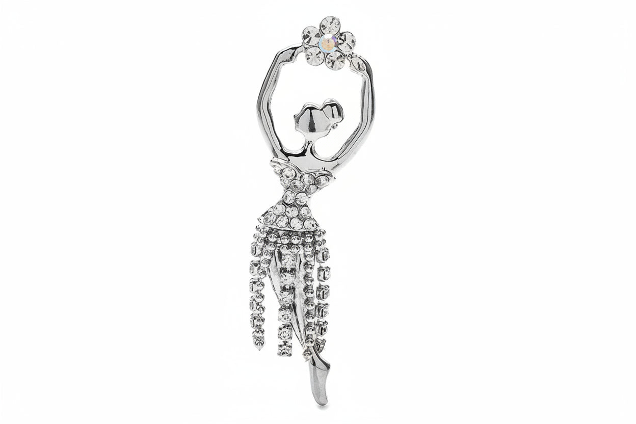 بروشات أنيقة لراقصة باليه للنساء، لونان، بروش جميل لراقصة الباليه، مناسب للحفلات والمناسبات غير الرسمية