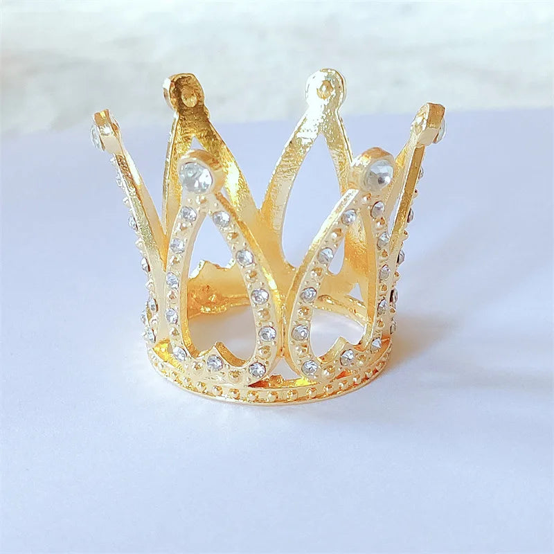 mini gold and rhinestone crown yagp