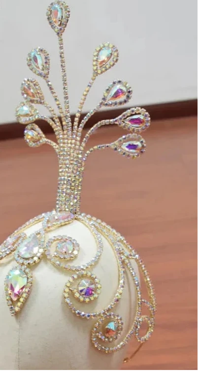 The Zaya Crystal Headpiece show girl ballet bridal snazzy sparkly