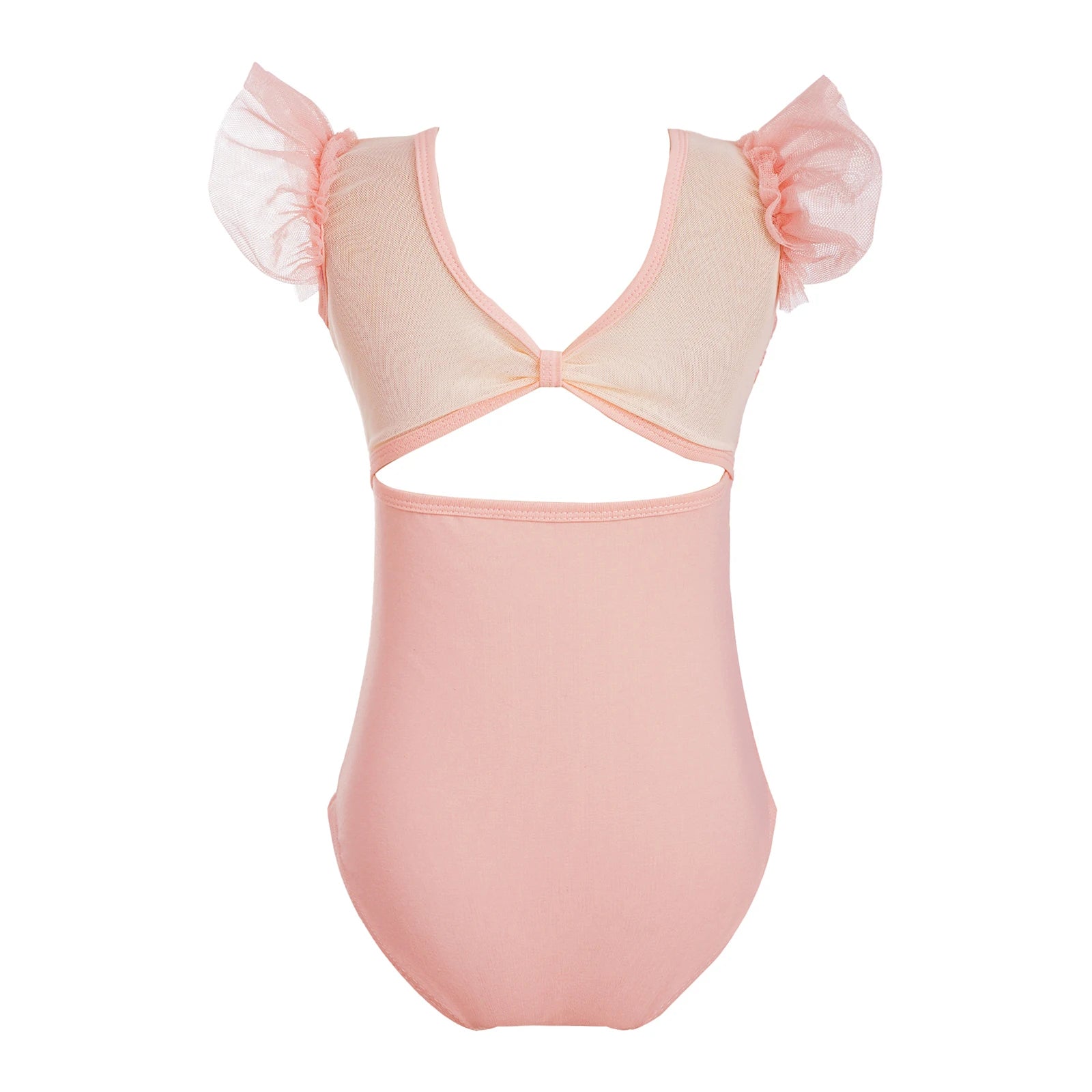 back front of girls bodysuit leotard with jewel