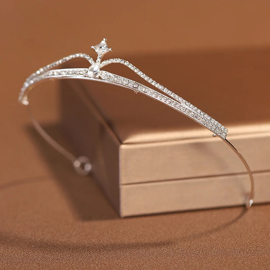 Rhinestone minimalist bridal ballet YAGP tiara