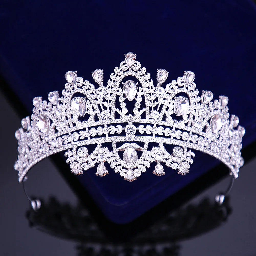 Silver and crystal bridal and ballet tiara