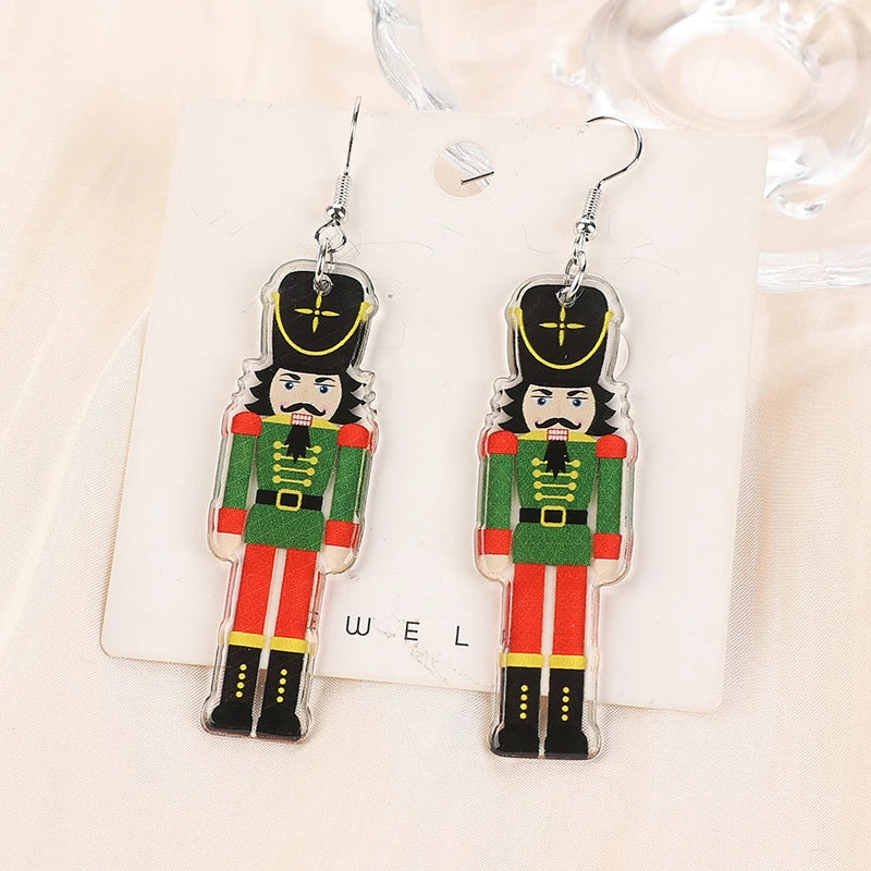Adorable Nutcracker drop earrings