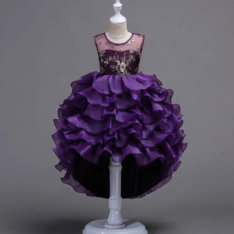 Purple girls princess dress
