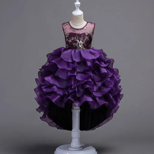Фиолетовое платье принцессы для девочек
