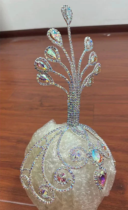 The Zaya Crystal Headpiece show girl ballet bridal snazzy sparkly