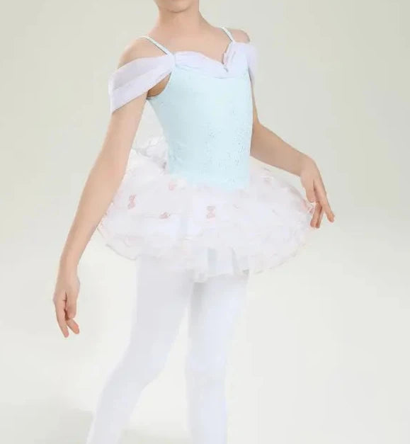 Das Pamela Leotard/Bodysuit und Tutu Set blau
