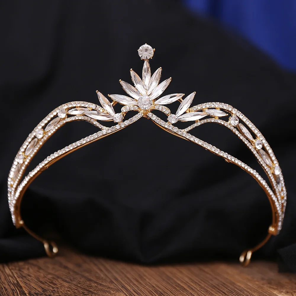 crystal and gold YAGP tiara
