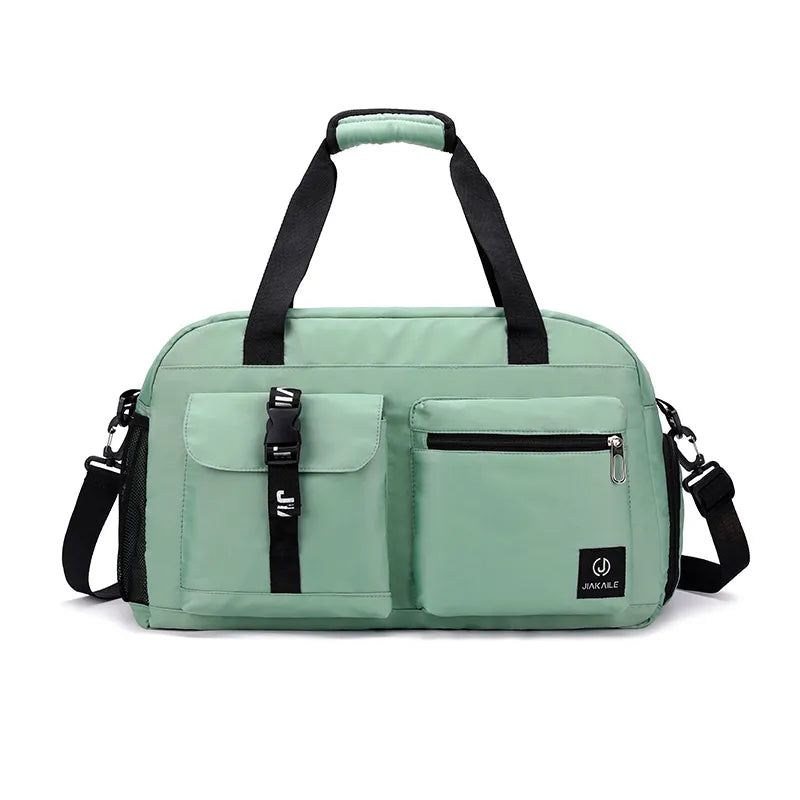 front of green dance bag sport bag
